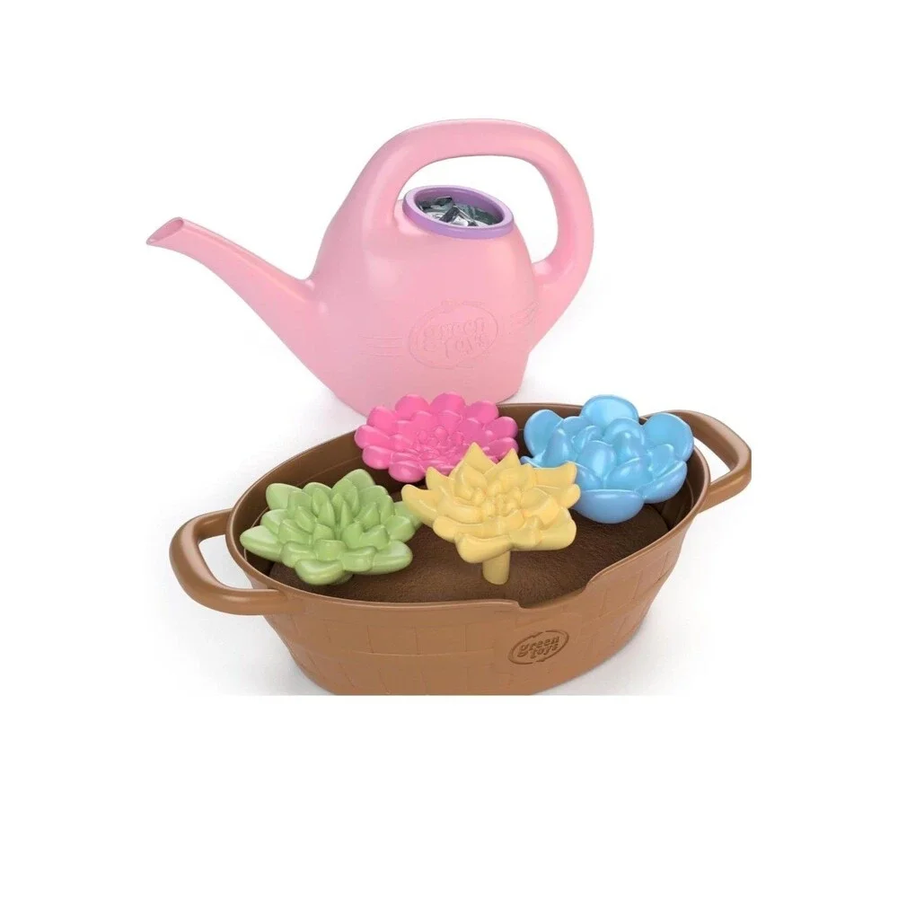 Green Toys Magic Flower Watering Can Activity Toy Set Eco-Friendly Recycled